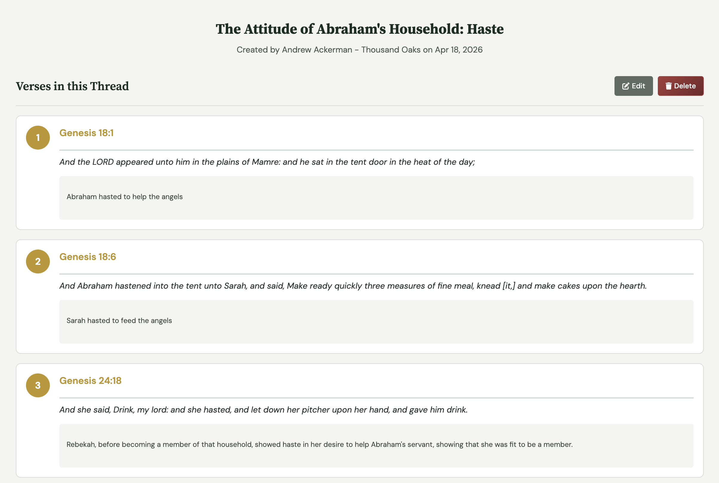 Bible Threads screenshot